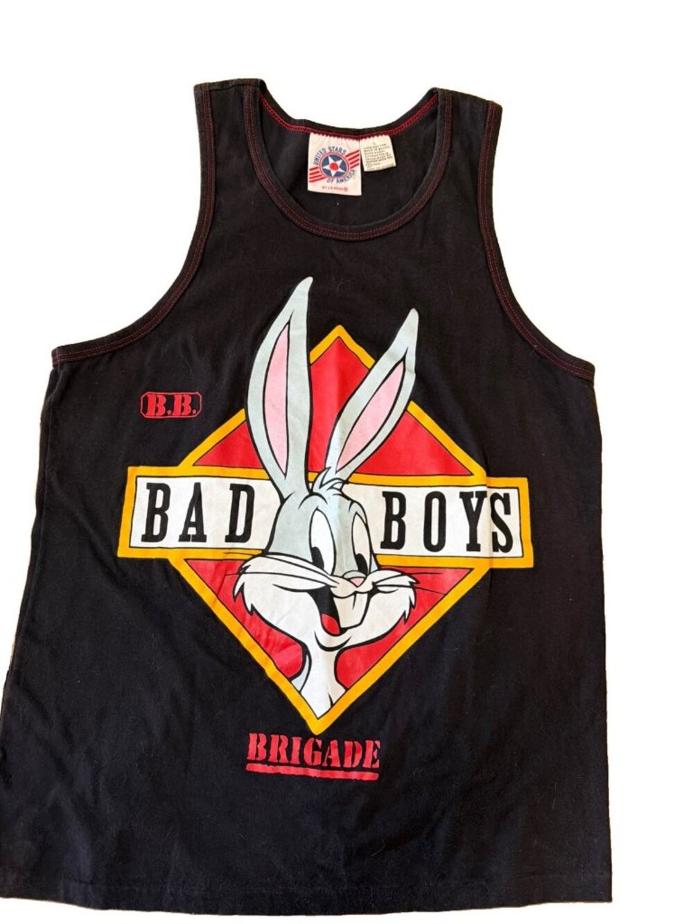 Vintage 1988 Bad Boys Bugs Bunny Tank Top Shirt L United Stars JG Hook